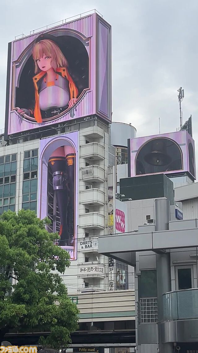 【NIKKE】渋谷をジャック！ シフティー、ラピ、アニス、ネオンが2周年まで毎日8回時報をお届け【ニケ】