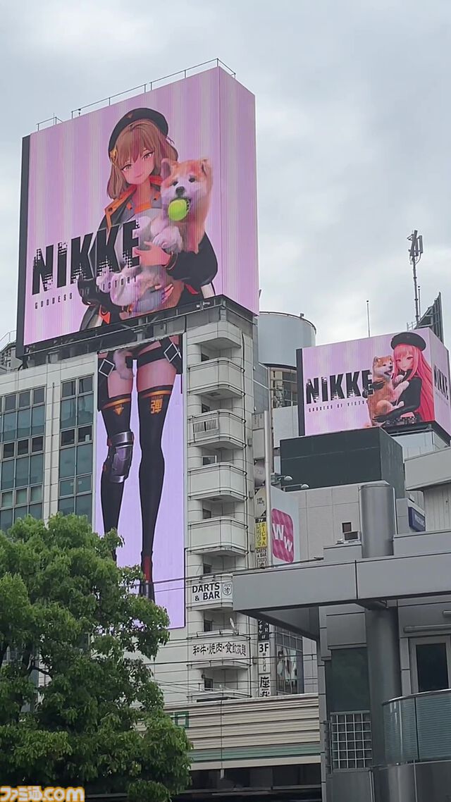 【NIKKE】渋谷をジャック！ シフティー、ラピ、アニス、ネオンが2周年まで毎日8回時報をお届け【ニケ】