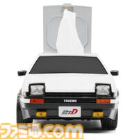 『頭文字D』藤原拓海のハチロクがウェットティッシュケースに。タイヤも稼働するなど、細部までこだわった存在感抜群の一品