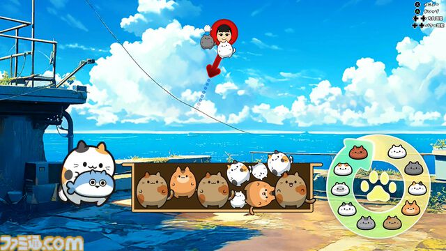 『ぷにゃん』ぷにぷにのネコちゃんを弾いて合体させてハイスコアを目指すスイカゲーム系パズル。Switchにて本日（12/27）配信【3/31まで30％オフ】