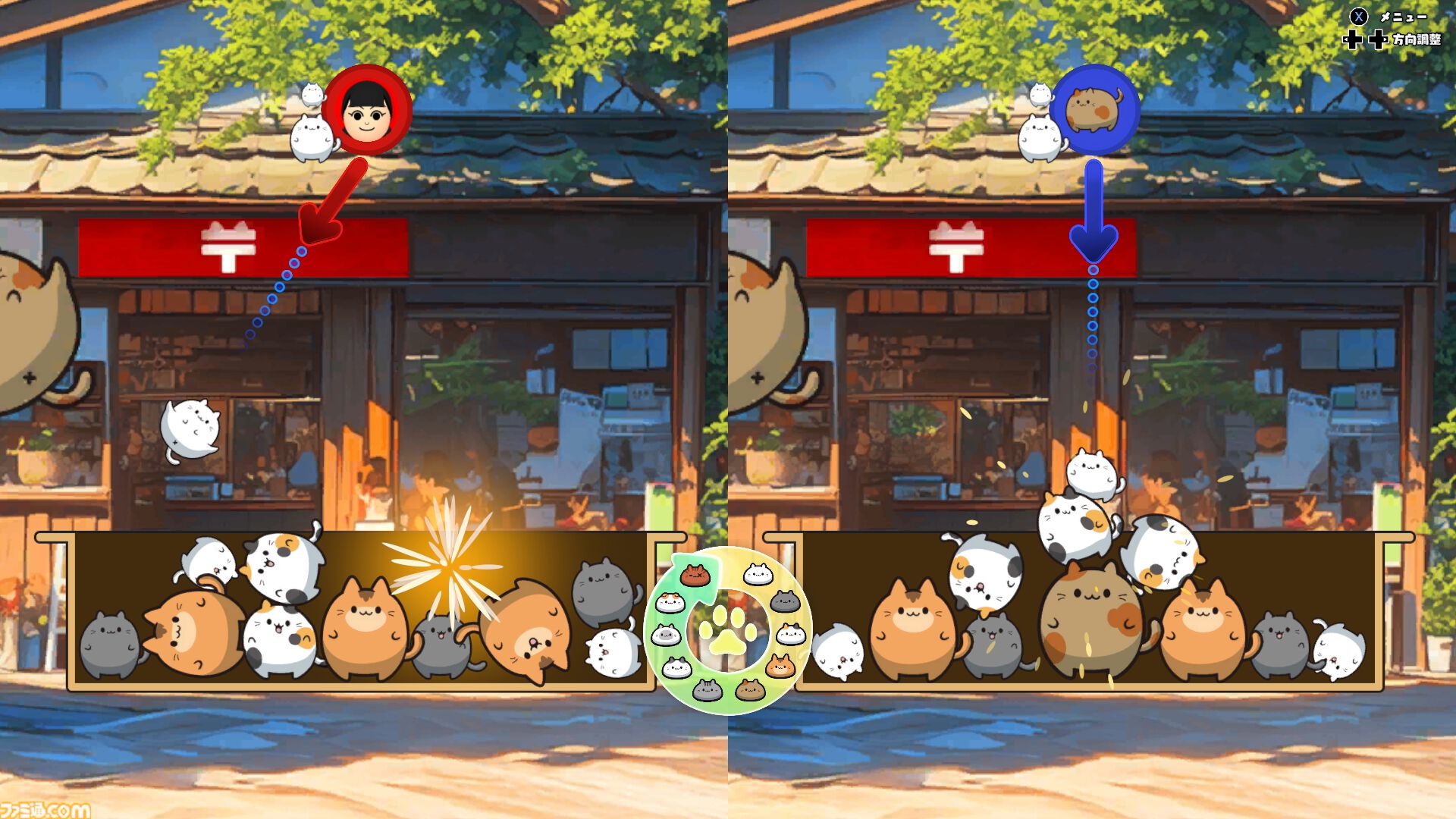 『ぷにゃん』ぷにぷにのネコちゃんを弾いて合体させてハイスコアを目指すスイカゲーム系パズル。Switchにて本日（12/27）配信【3/31まで30％オフ】