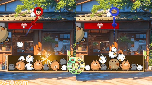 『ぷにゃん』ぷにぷにのネコちゃんを弾いて合体させてハイスコアを目指すスイカゲーム系パズル。Switchにて本日（12/27）配信【3/31まで30％オフ】