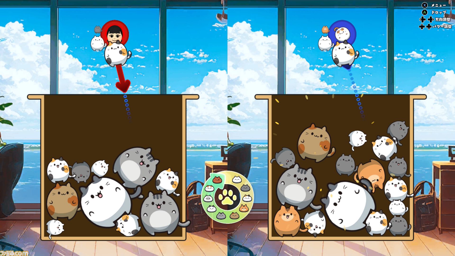 『ぷにゃん』ぷにぷにのネコちゃんを弾いて合体させてハイスコアを目指すスイカゲーム系パズル。Switchにて本日（12/27）配信【3/31まで30％オフ】