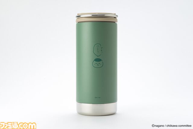『ちいかわ』ステンレスボトルが登場。ちいかわやハチワレたちのピースサイン姿をあしらった、マットで落ち着いた色合い