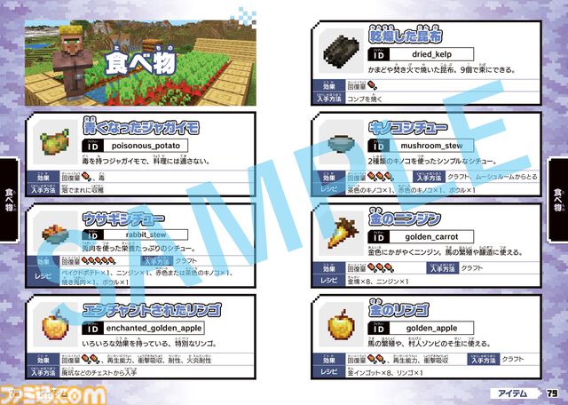 Switch版『マイクラ』子ども向けの攻略本が本日（4/24）発売。モブの基本情報やボス攻略のポイント、コマンドなどをふりがな付きで掲載