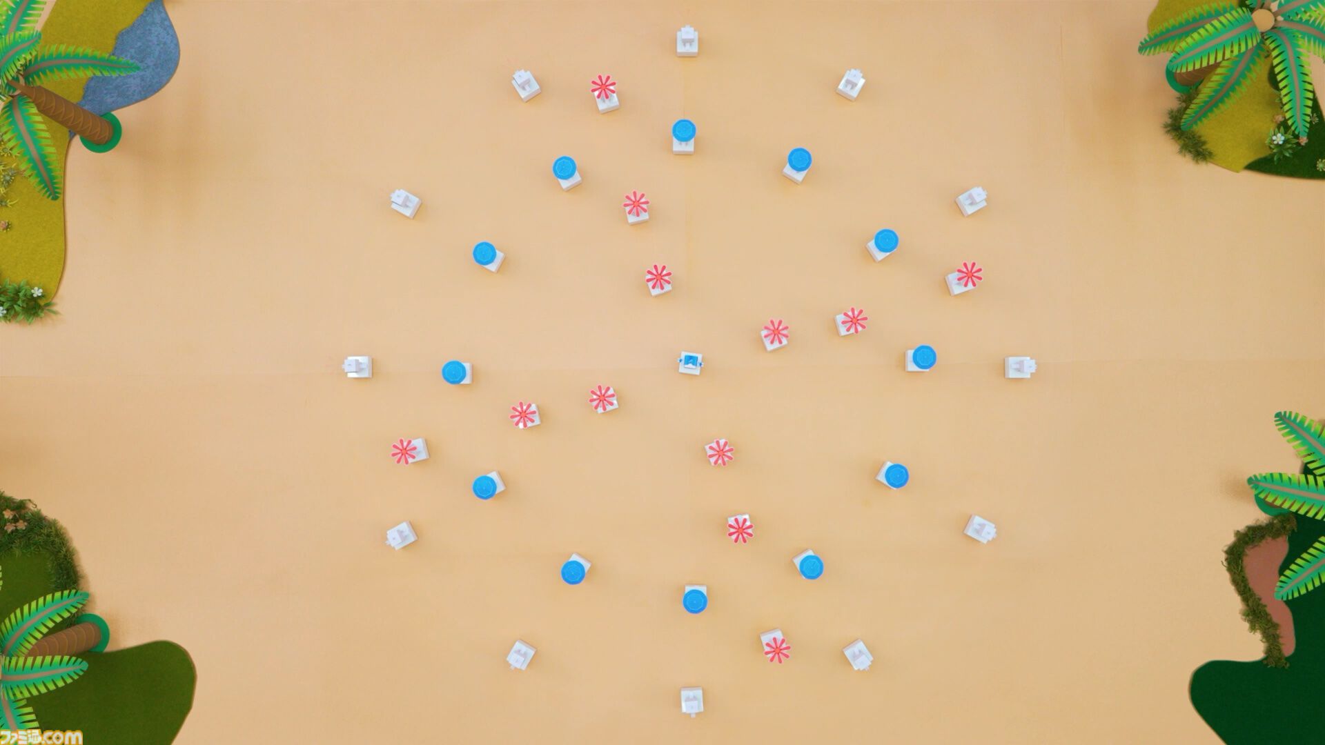 『アストロボット』およそ50人のアストロたちがダンスで新年を祝う。かわいい。『サルゲッチュ』ピポサルも混ざってる【ペーパークラフトを無料公開】