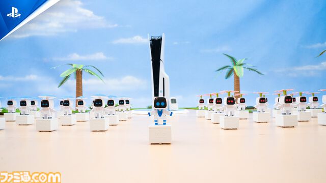 『アストロボット』およそ50人のアストロたちがダンスで新年を祝う。かわいい。『サルゲッチュ』ピポサルも混ざってる【ペーパークラフトを無料公開】
