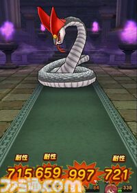 【ドラクエウォーク攻略】鏡餅とさかへび【強】攻略――戦闘中盤からパワーアップするので一気に大ダメージを与えられる手段を用意しておこう
