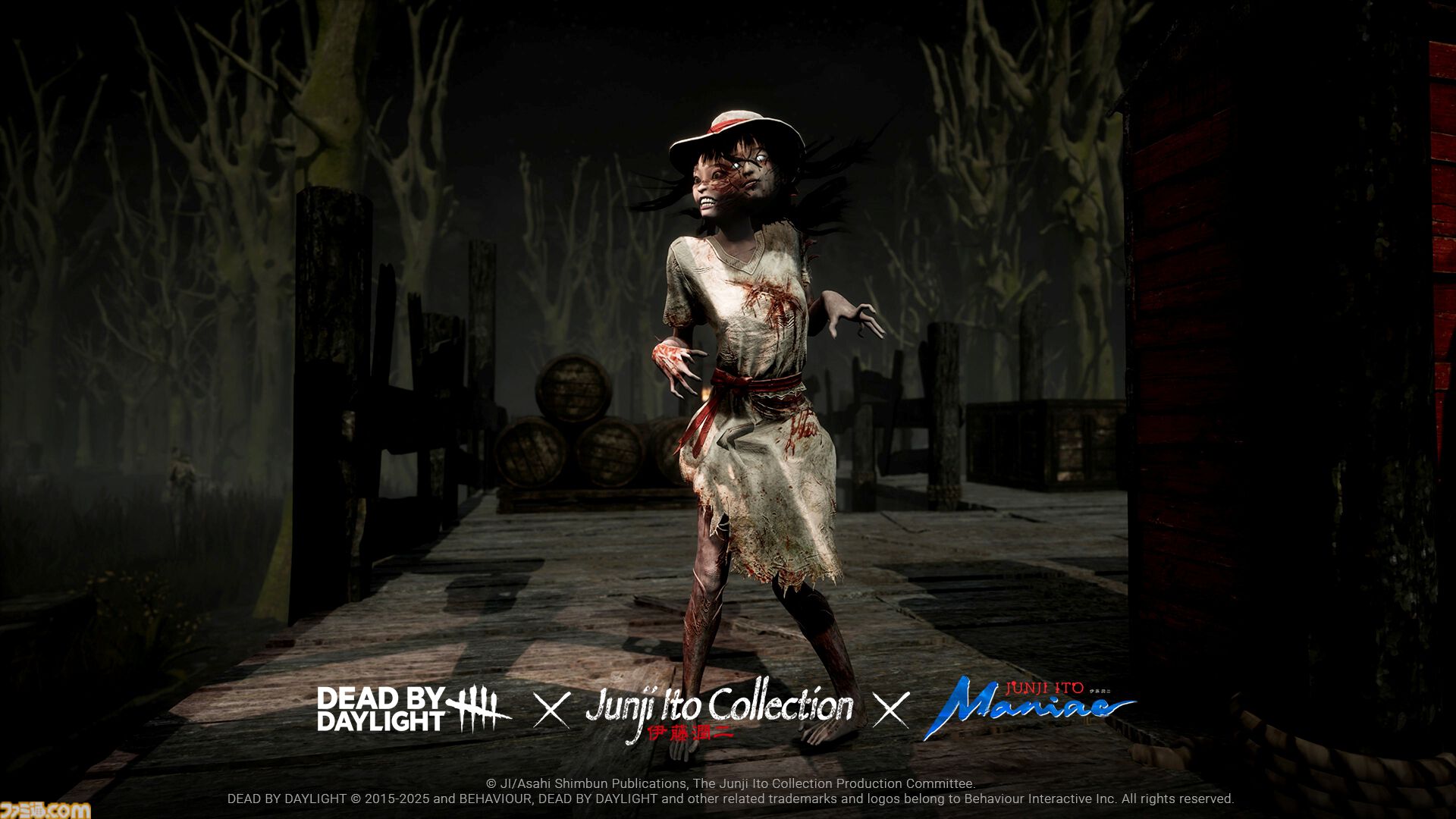 『DbD』伊藤潤二コラボコレクションが発売。『富江』、『トンネル奇譚』などをモチーフにした8つの新作コーディネートが登場