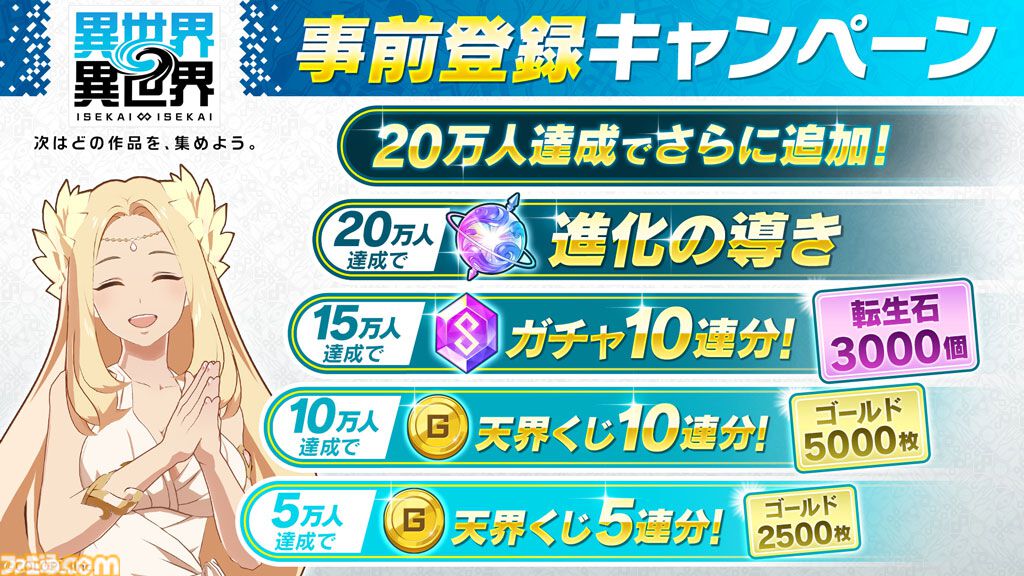 異世界∞異世界』サービス開始日が1月27日に決定。『SAO』『転スラ