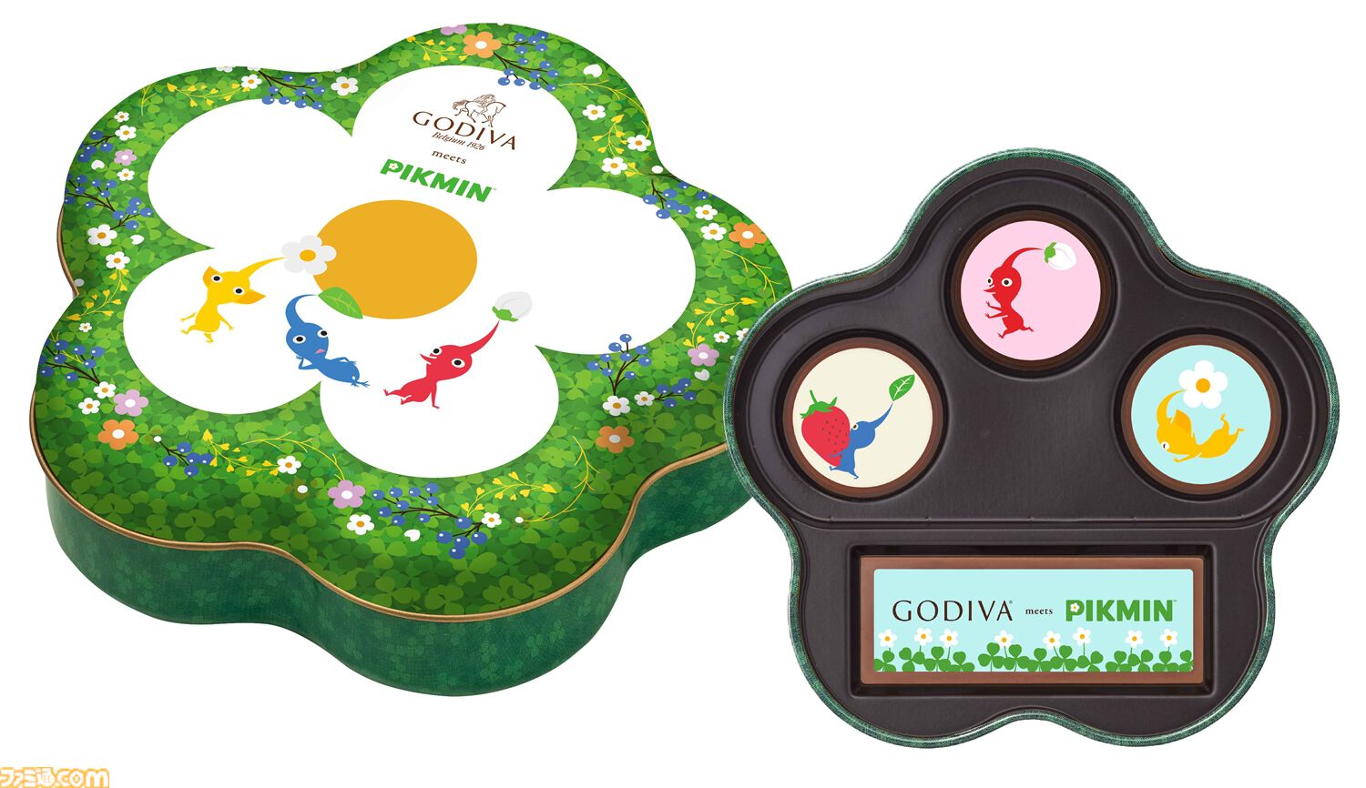 『ピクミン』『どうぶつの森』とゴディバのコラボチョコレートが本日（1/8）発売。オリジナルデザイン缶にキュートなチョコを詰め合わせ