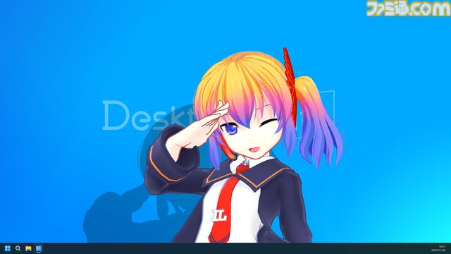 『Desktop Mate』PCデスクトップ上をキャラクターが自由に動き回るソフトが無料リリース。初音ミクが有料DLC第1弾として登場