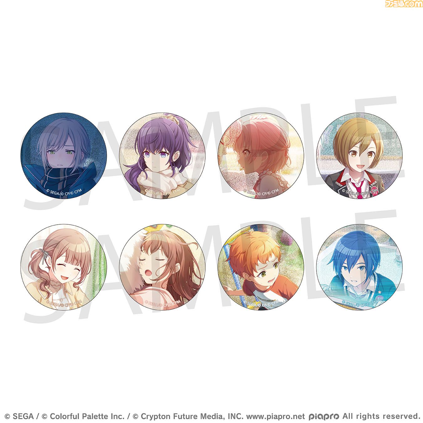 プロセカ】1月の新商品“グリッター缶バッジ イベントイラスト