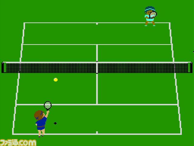 【アケアカ】『VS.ファミリーテニス』が1月9日に配信。異なるスピード、高さのショットを打ち分けて勝利を目指すテニスゲーム。16人の個性豊かなキャラクターが選択可能