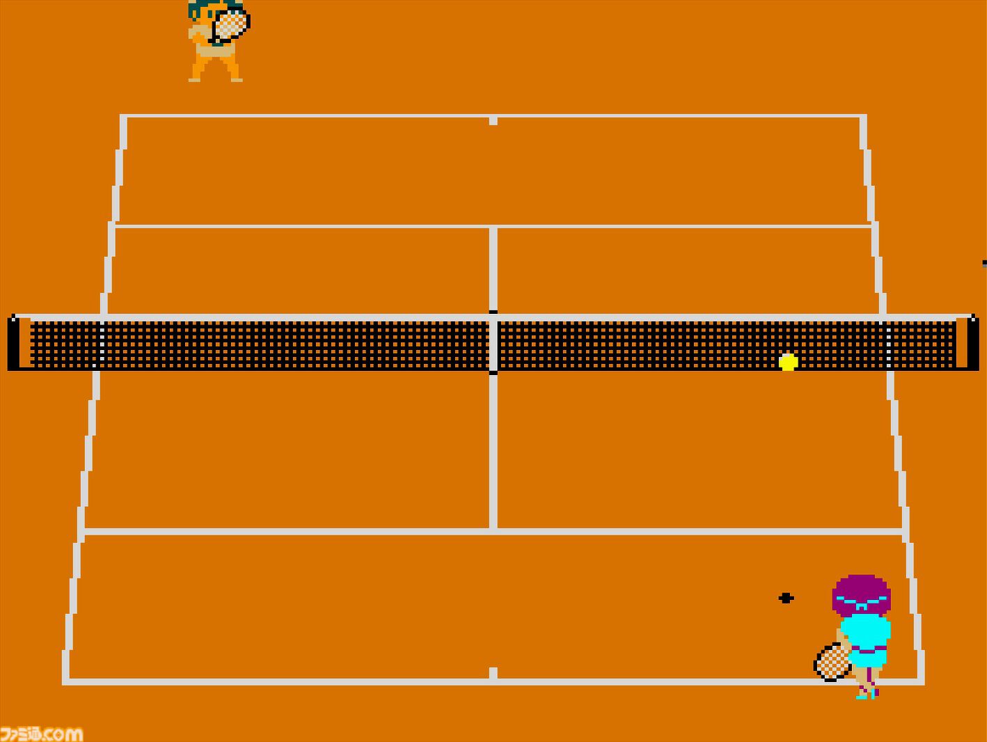 【アケアカ】『VS.ファミリーテニス』が1月9日に配信。異なるスピード、高さのショットを打ち分けて勝利を目指すテニスゲーム。16人の個性豊かなキャラクターが選択可能