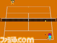 【アケアカ】『VS.ファミリーテニス』が1月9日に配信。異なるスピード、高さのショットを打ち分けて勝利を目指すテニスゲーム。16人の個性豊かなキャラクターが選択可能