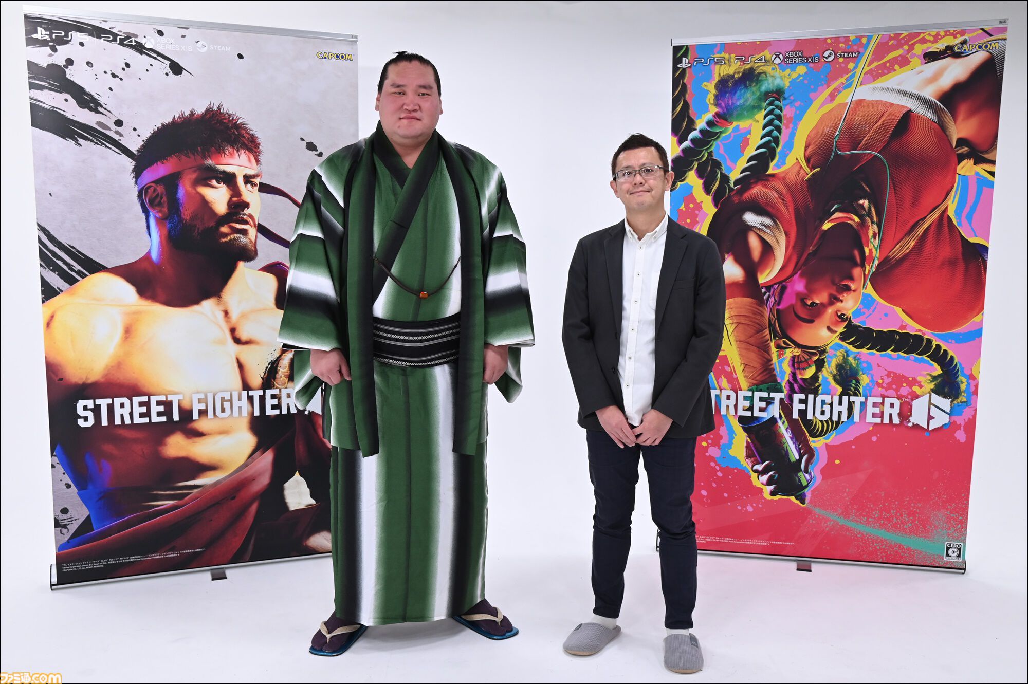 ストリートファイター6』国内100万本突破記念。照ノ富士親方