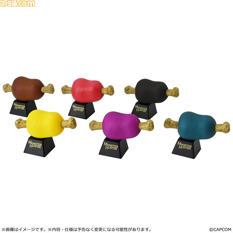 モンハン』いろんな“肉”のフィギュアが登場。こんがり肉、シビレ生肉