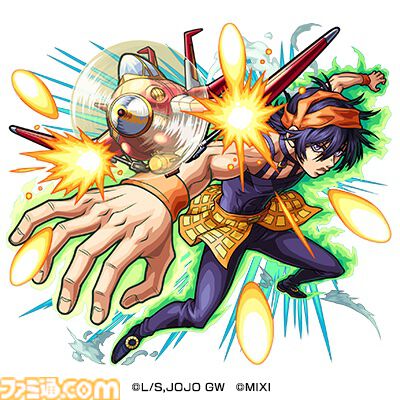 【モンスト】『ジョジョ5部』コラボが1月11日より開催。ジョルノ、ブチャラティ、ミスタ、ナランチャ、アバッキオが期間限定ガチャで登場