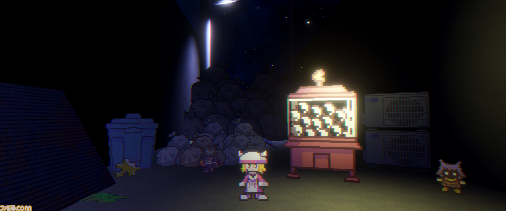 『Freedom Maker』アクションRPG、パズル、デッキ構築を融合。なつかしくも新鮮な3D×ドット絵でサイバーパンク世界の冒険を描く