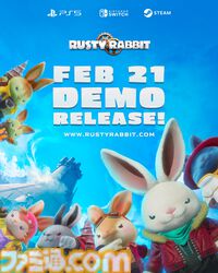 『ラスティ・ラビット』発売延期後の発売日が4月17日に決定。黒田崇矢が演じる中年ウサギのロボアクション。虚淵玄が原案と脚本を担当