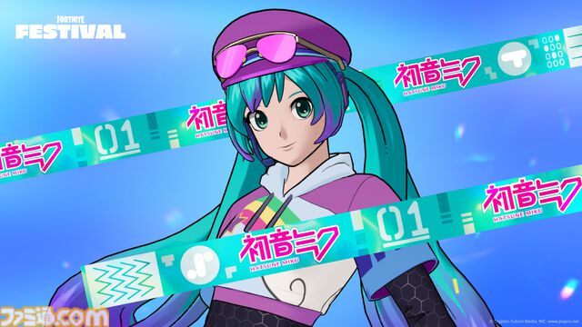 『フォートナイト』初音ミクが内リズムゲーム『Fortnite Festival』とコラボ。コスチュームやジャムトラック『M@GICAL☆CURE! LOVE ♥ SHOT!』がミュージックパスの報酬に