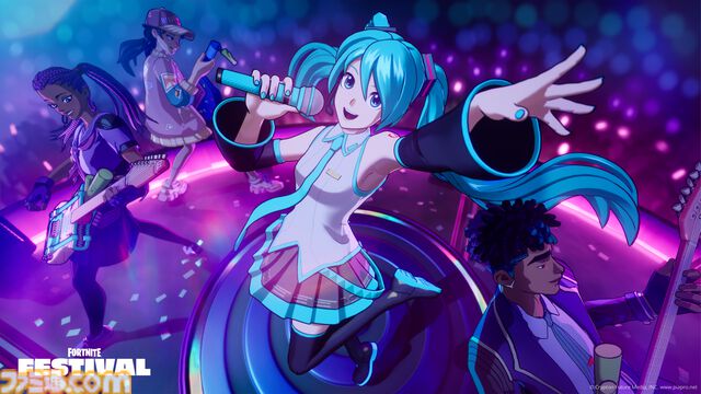 『フォートナイト』初音ミクが内リズムゲーム『Fortnite Festival』とコラボ。コスチュームやジャムトラック『M@GICAL☆CURE! LOVE ♥ SHOT!』がミュージックパスの報酬に
