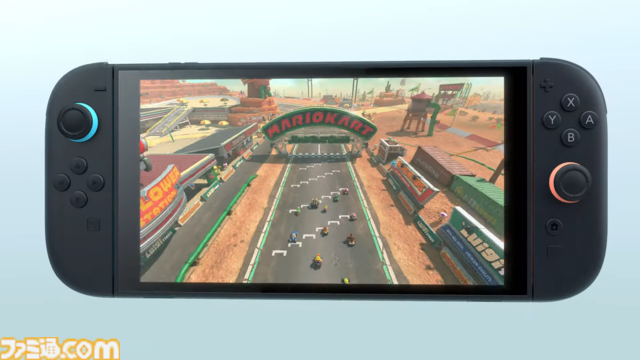 【Switch2】『マリカ』新作が登場か。発表映像にゲーム画面が映し出される。スタートラインが24人分用意されており、24人対戦ができる可能性も