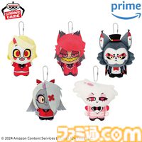 『ハズビン・ホテルへようこそ』チャーリー、アラスター、エンジェルたちのぬいぐるみが2/8よりプライズ展開。集めたくなるかわいいミニキャラデザインに