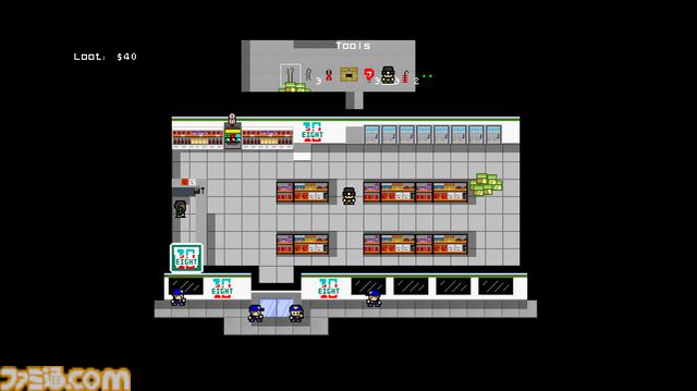 『Mini Thief』ドット絵泥棒ステルスアクションがSteamにて期間限定で無料配布中。見つからないように金目のものを盗み出せ【1/25まで】