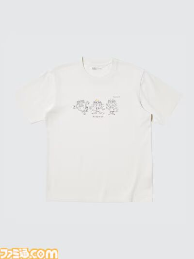 『ポケモン』ユニクロUTが3月下旬発売。ブラッキー、ミミッキュ、ピカチュウ、ニャースらをスケッチ風にデザイン