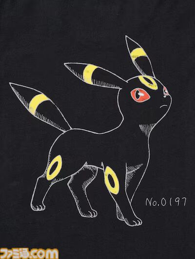 『ポケモン』ユニクロUTが3月下旬発売。ブラッキー、ミミッキュ、ピカチュウ、ニャースらをスケッチ風にデザイン