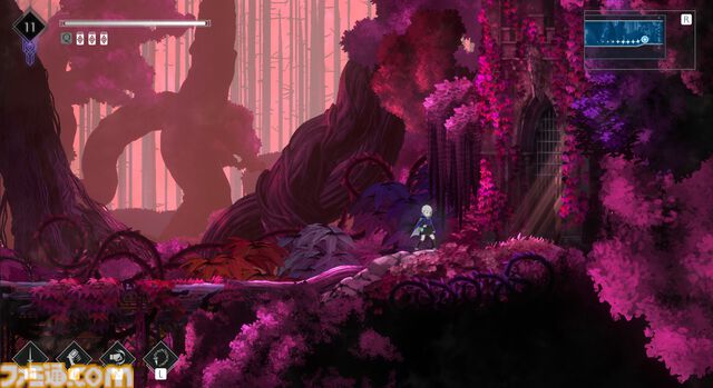 『エンダーマグノリア: ブルームインザミスト』レビュー。高難度アクションは健在で自由にカスタマイズできるバトルは幅広い人が楽しめる。一方で救済措置もしっかり搭載しメトロイドヴァニア要素も大満足のボリューム