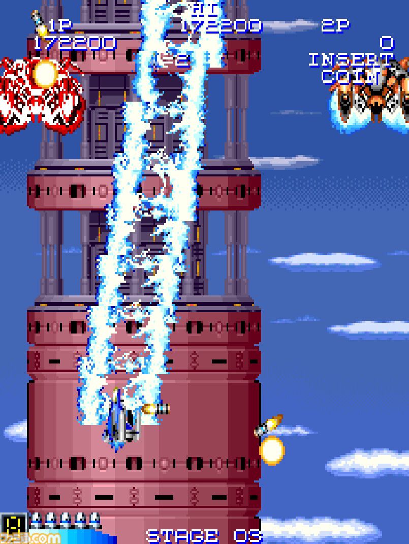 【アケアカ】『ファイナルスターフォース』が1月23日に配信。時間経過でパワーアップしていく機体を操作し、強敵との決戦に挑むシューティングゲーム