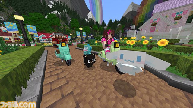 『マイクラ』サンリオコラボDLCが発売。ハローキティやマイメロディたちとまったり農園ライフ。サンリオテーマの家具やデコレーションも収録
