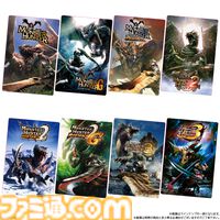『モンハン』歴代パッケージや看板モンスターのカードが付属するウエハースが5月発売。レウス、ティガ、ジンオウガなど思い出蘇る懐かしいデザイン