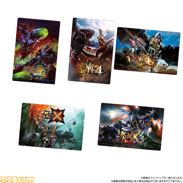 『モンハン』歴代パッケージや看板モンスターのカードが付属するウエハースが5月発売。レウス、ティガ、ジンオウガなど思い出蘇る懐かしいデザイン