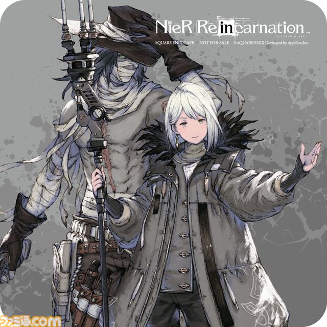 スクエニカフェの最後のコラボは『NieR』シリーズ、2月1日から開催。ホワイト司令のピリ辛YoRHaバーガー、ほうじ茶ラテ型機械生命体などのフード＆ドリンクを提供