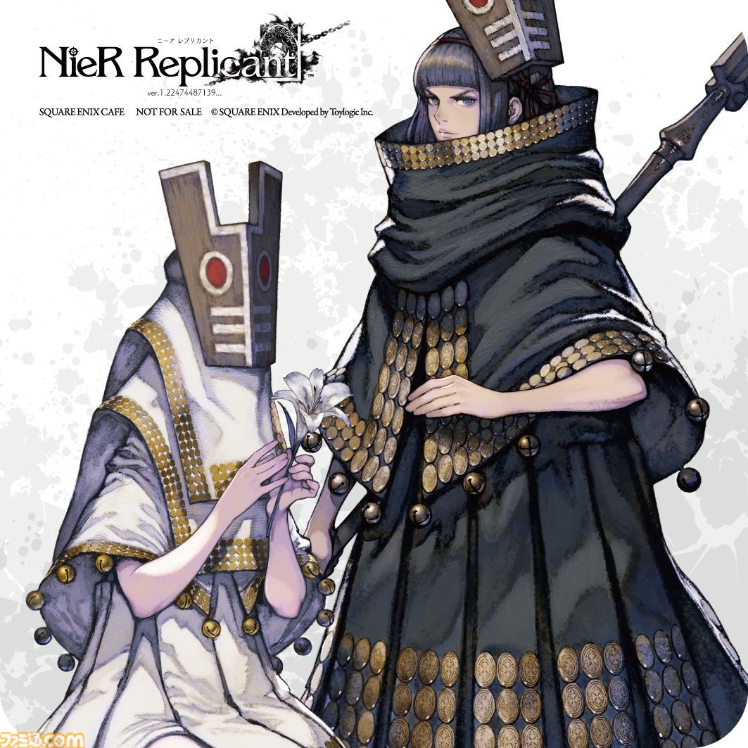 スクエニカフェの最後のコラボは『NieR』シリーズ、2月1日から開催。ホワイト司令のピリ辛YoRHaバーガー、ほうじ茶ラテ型機械生命体などのフード＆ドリンクを提供