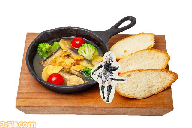 スクエニカフェの最後のコラボは『NieR』シリーズ、2月1日から開催。ホワイト司令のピリ辛YoRHaバーガー、ほうじ茶ラテ型機械生命体などのフード＆ドリンクを提供