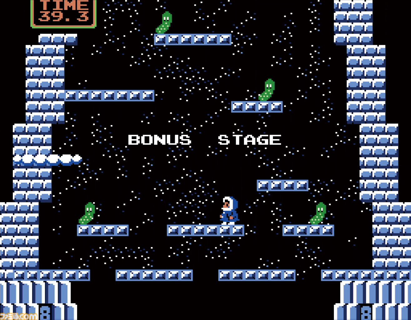 『アイスクライマー』40周年。『スマブラ』でもおなじみポポとナナを操る登山アクション。協力したりジャマをしたりふたり同時プレイが熱かった【今日は何の日？】
