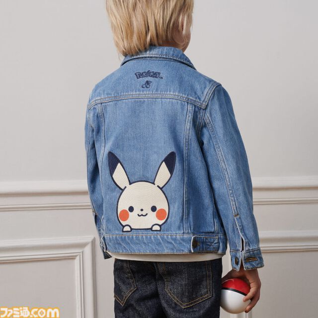『ポケモン』ピカチュウがひょっこり顔を出すジャケットがかわいい。フランスの高級子供服ブランド“ボンポワン”とのコラボ商品が5/8発売