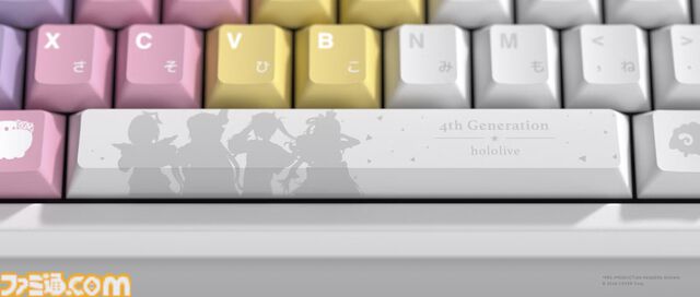 ホロライブ4期生をイメージしたキーキャップが海外向けに登場。日本では2月から予約販売
