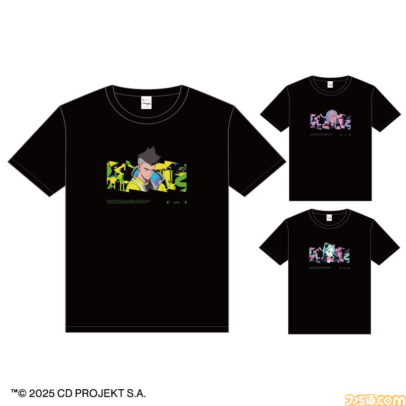 『サイバーパンク:エッジランナーズ』フレーム切手やアートTシャツなどが登場。デイビッド、ルーシー、レベッカらデザインのオリジナルグッズが3月16日まで予約受付中