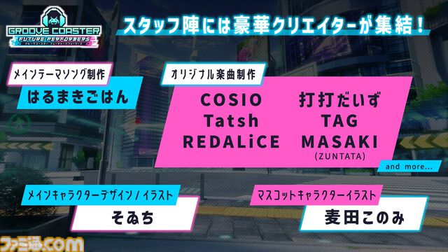完全新作『グルーヴコースター フューチャーパフォーマーズ』2025年に発売決定。初心者・上級者向けのふたつのプレイスタイルを搭載