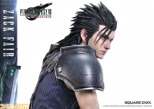 『FF7リバース』ザックスの高級フィギュア（26万4000円）予約開始。あわせて『FF7』のローポリ姿（3300円）もフィギュアに