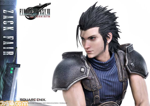 『FF7リバース』ザックスの高級フィギュア（26万4000円）予約開始。あわせて『FF7』のローポリ姿（3300円）もフィギュアに
