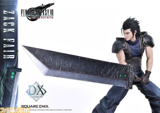 『FF7リバース』ザックスの高級フィギュア（26万4000円）予約開始。あわせて『FF7』のローポリ姿（3300円）もフィギュアに