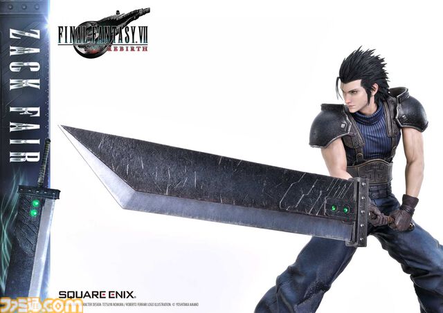『FF7リバース』ザックスの高級フィギュア（26万4000円）予約開始。あわせて『FF7』のローポリ姿（3300円）もフィギュアに