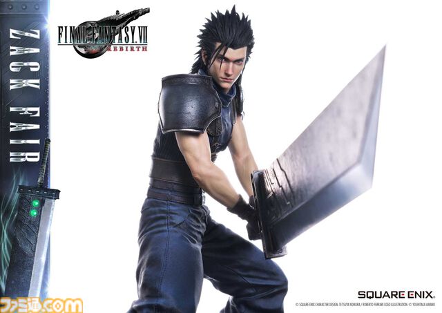 『FF7リバース』ザックスの高級フィギュア（26万4000円）予約開始。あわせて『FF7』のローポリ姿（3300円）もフィギュアに